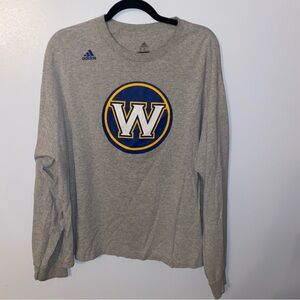 Adidas Gray Golden State Warriors Curry long sleeve